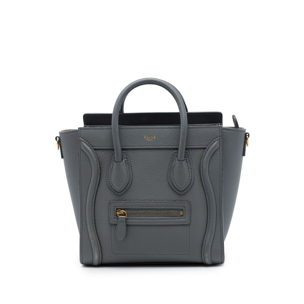 Pre-Loved Celine Nano Grained Calfskin Luggage Tote
